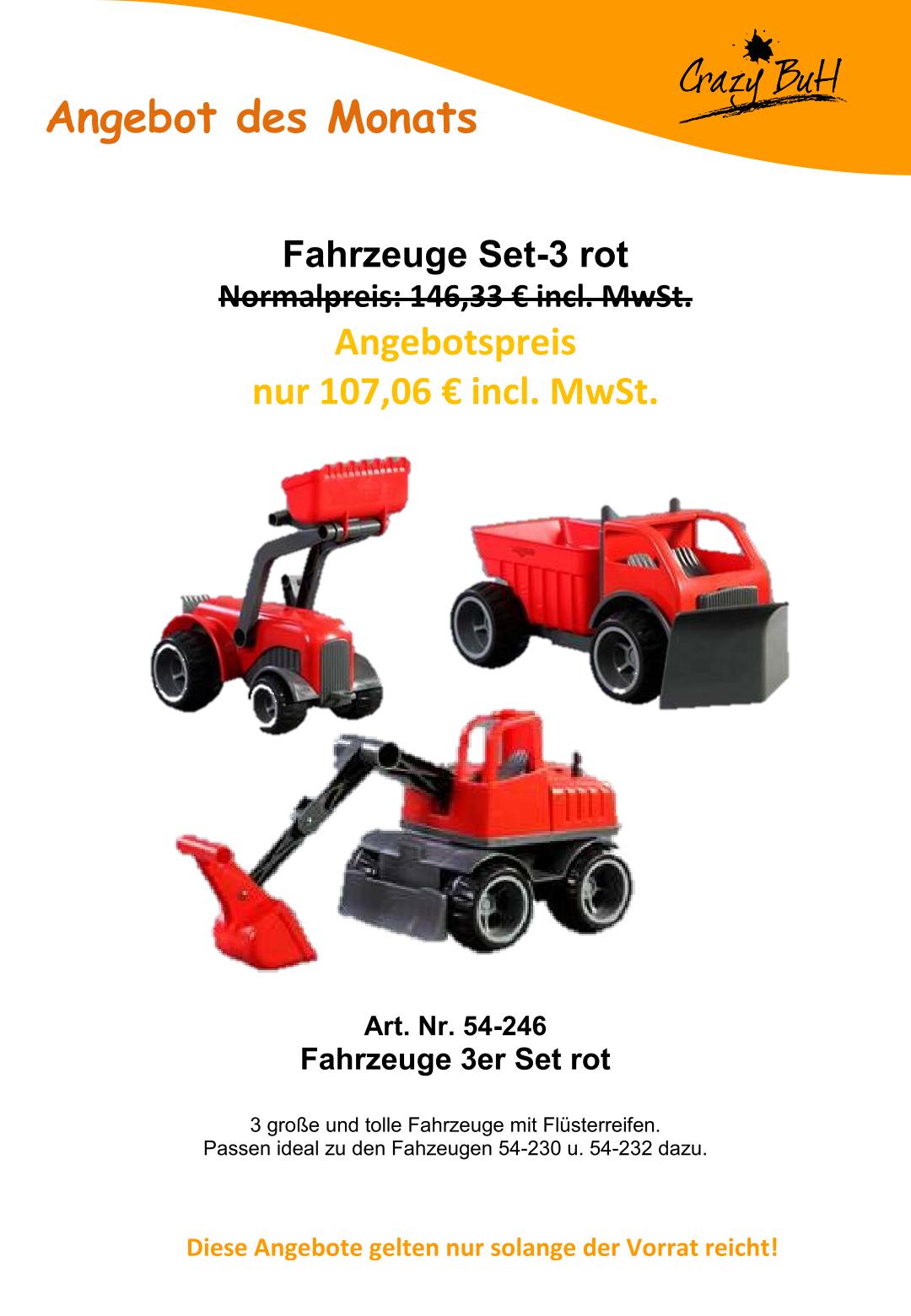 54 246 Angebot Fahrzeuge 3er Set Brutto
